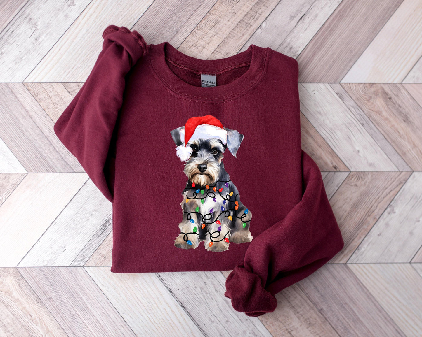 Christmas Schnauzer Sweatshirt