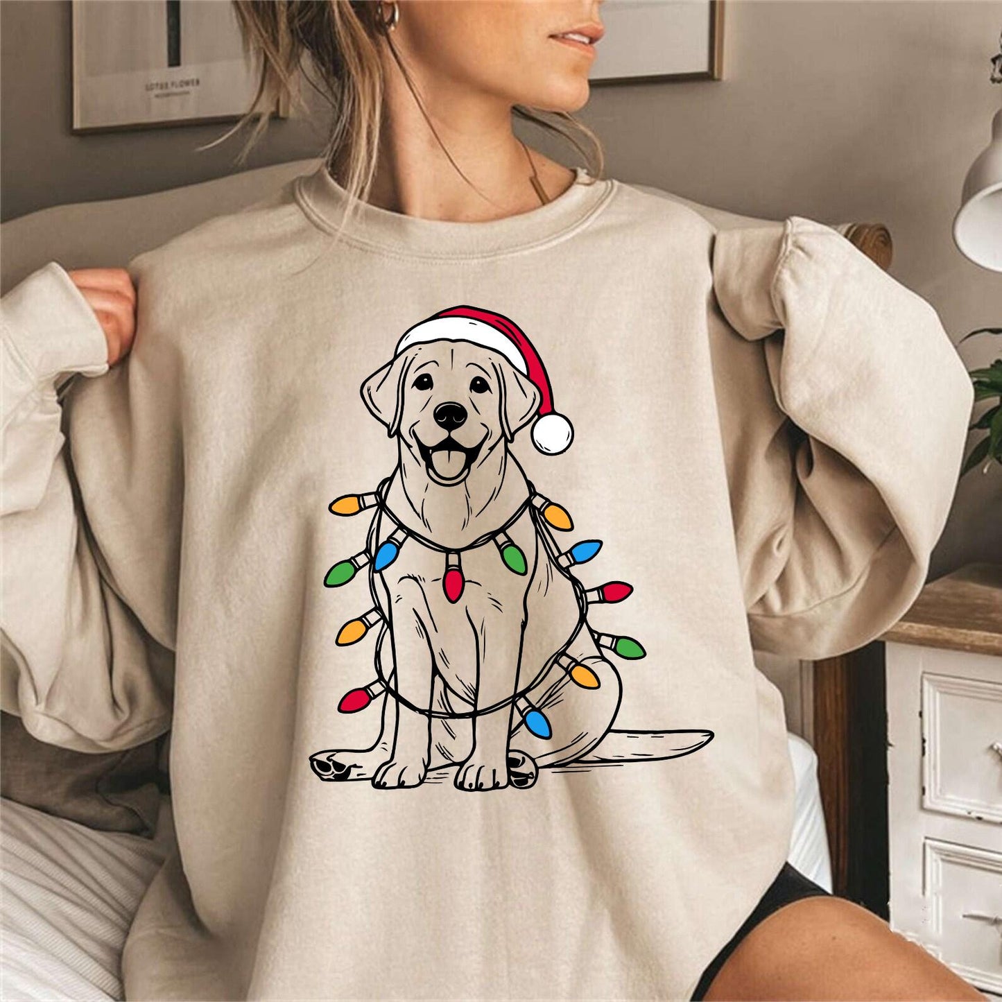 Festive Labrador Sweater