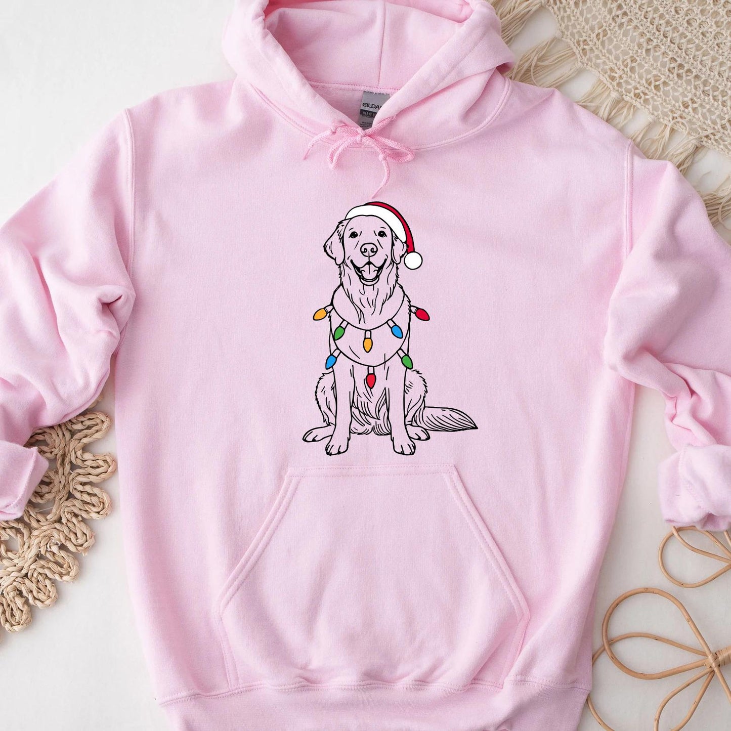 Christmas Golden Retriever Hoodie