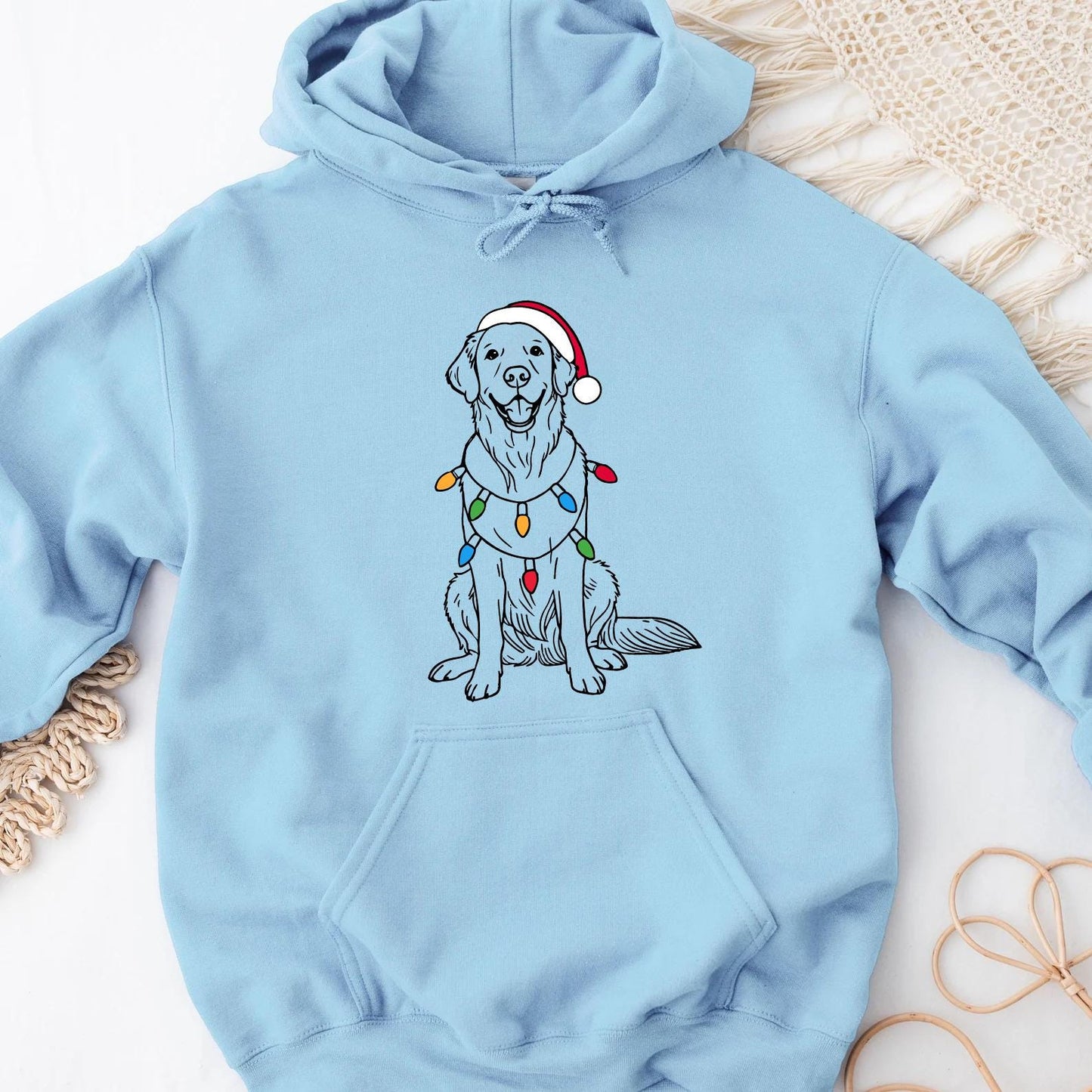 Christmas Golden Retriever Hoodie