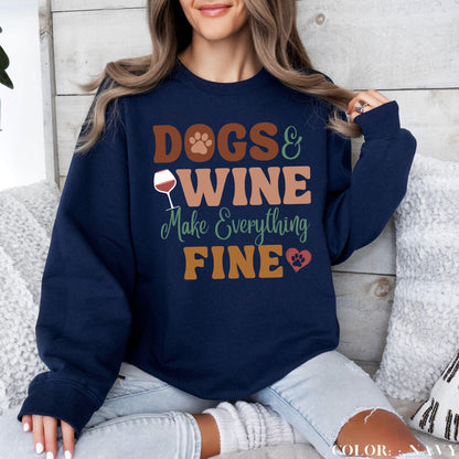 Dogs Wine Sweater