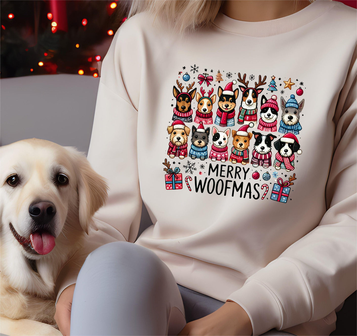 Merry Woofmas Dog Sweater