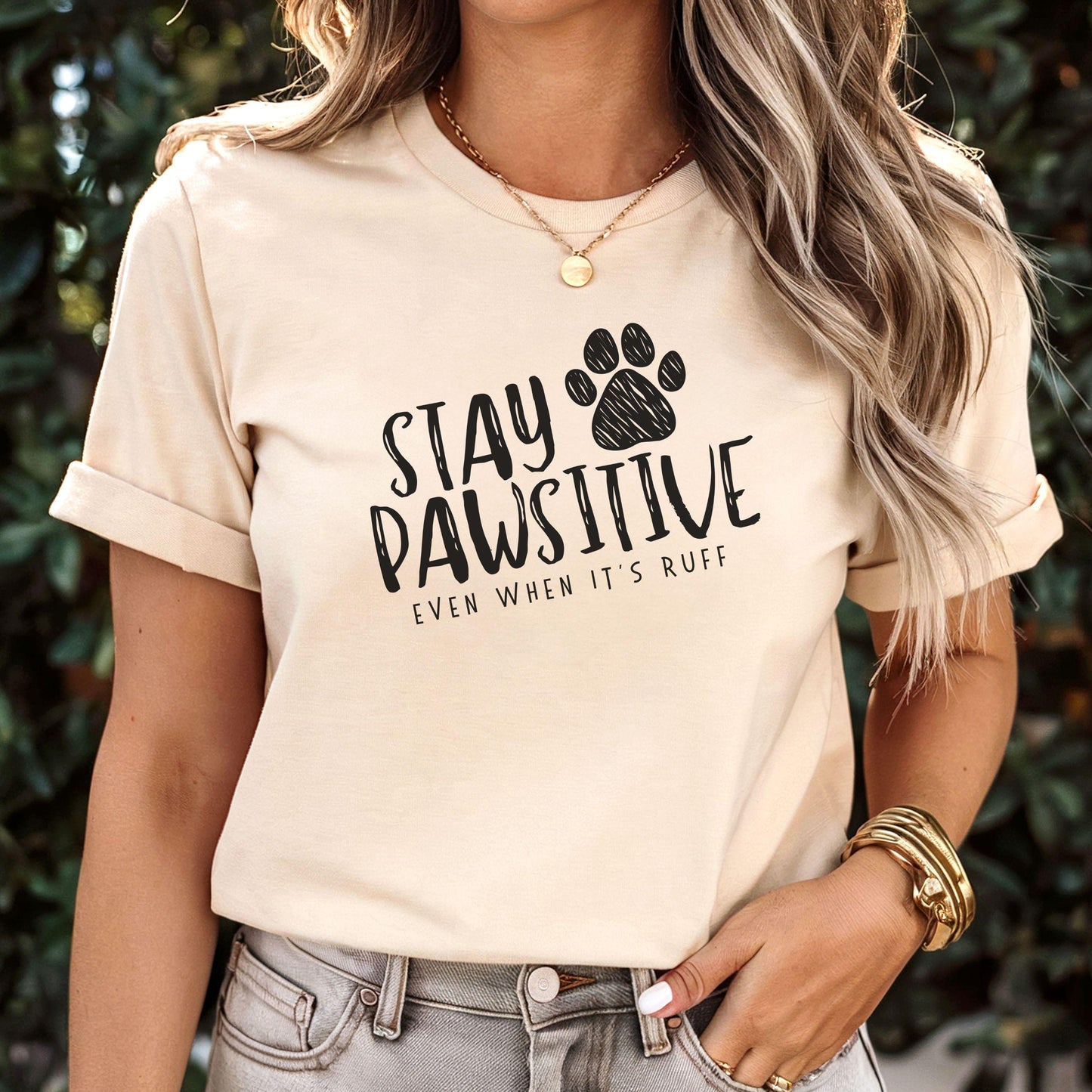 Stay Pawsitive Tee V