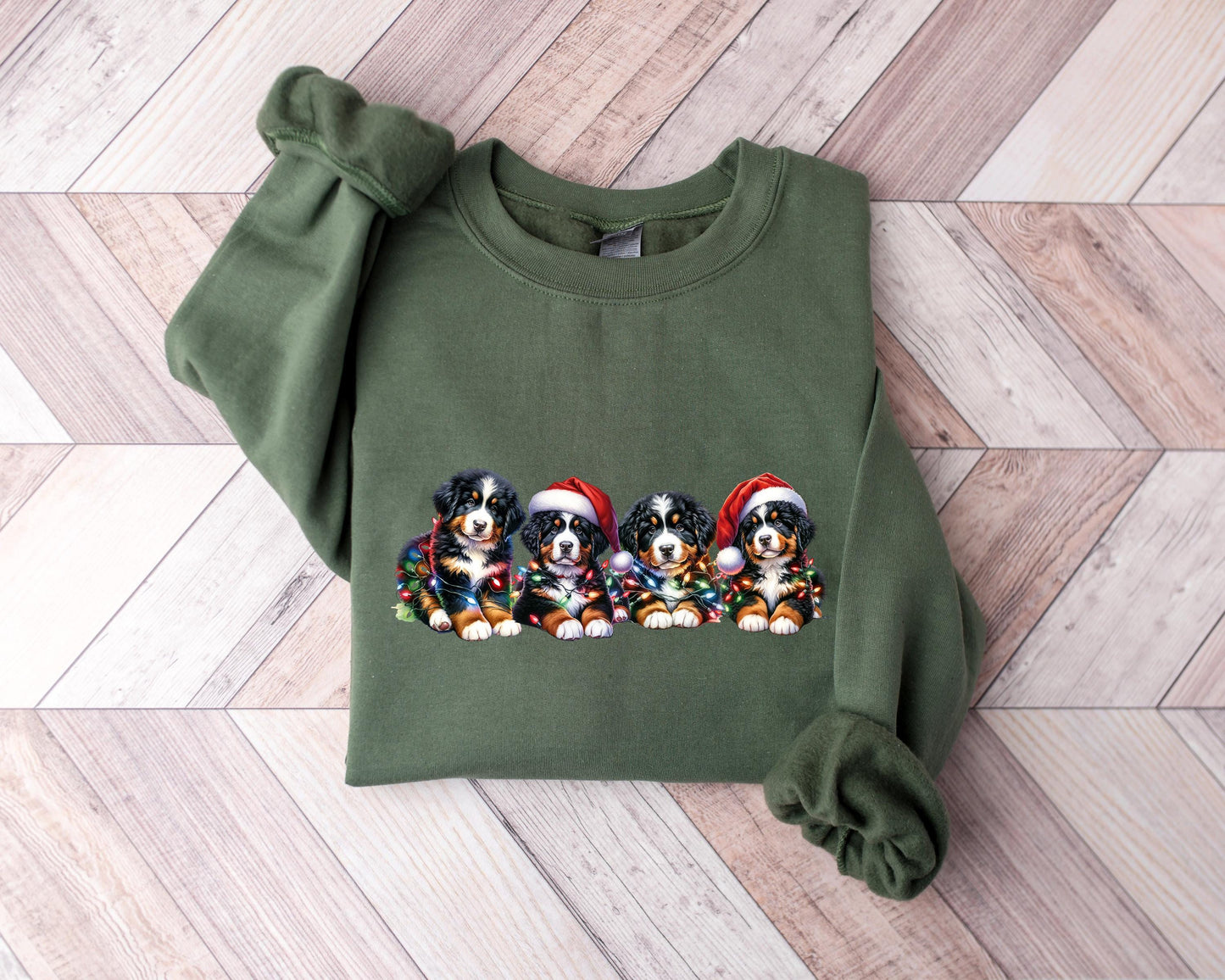 Christmas Bernese Mountain Dog Sweater