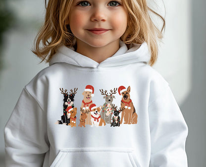 Kids Christmas Dog Hoodie