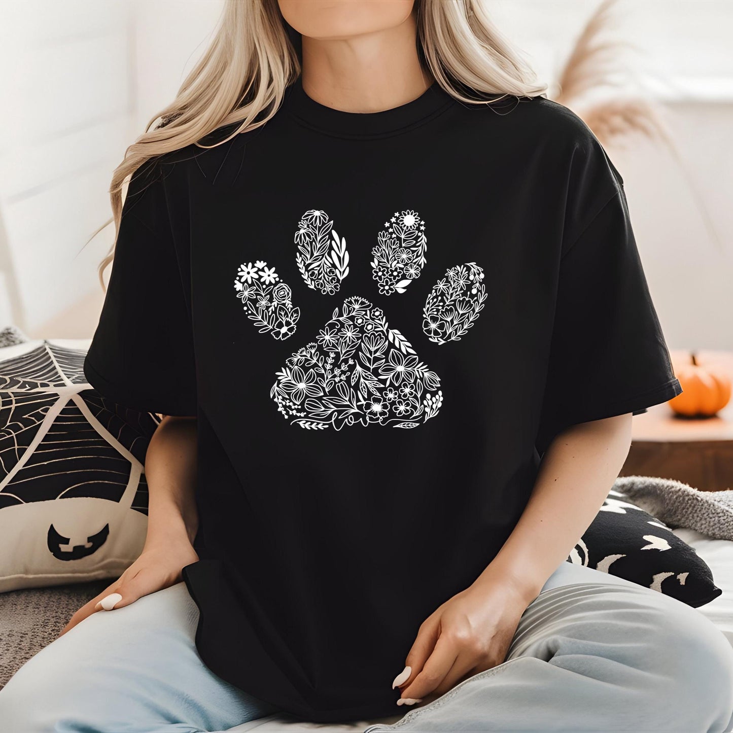 Floral Paw Sweater