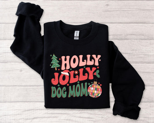 Holly Jolly Dog Mom Sweater