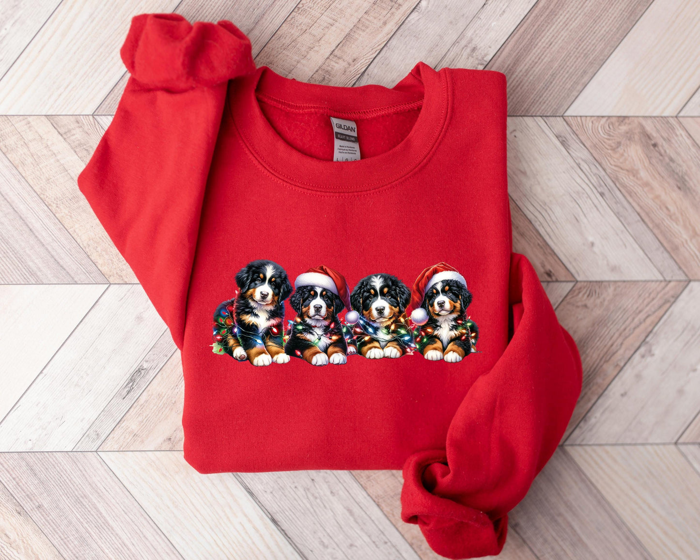 Christmas Bernese Mountain Dog Sweater