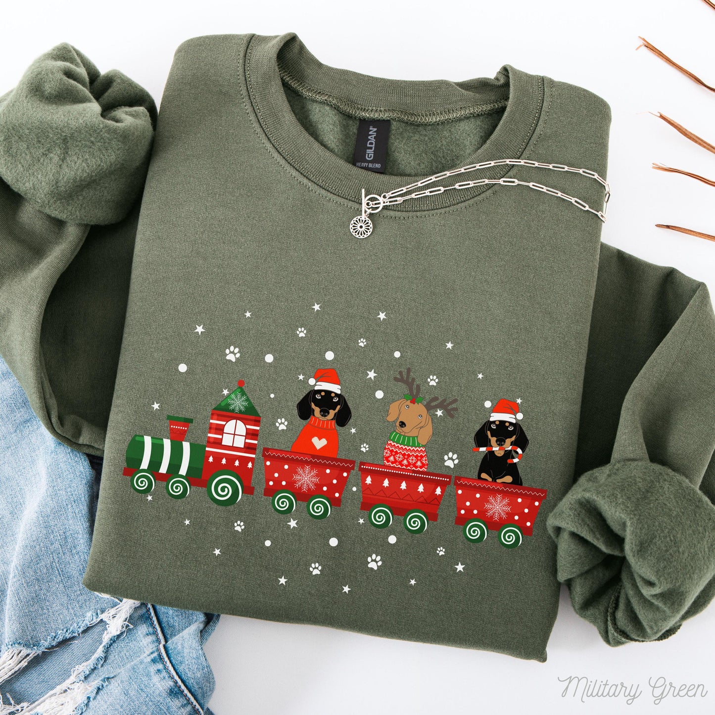 Dachshund Christmas Sweater V2