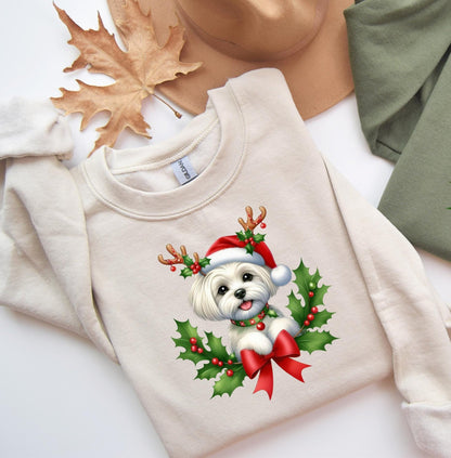 Christmas Maltese Dog Sweater