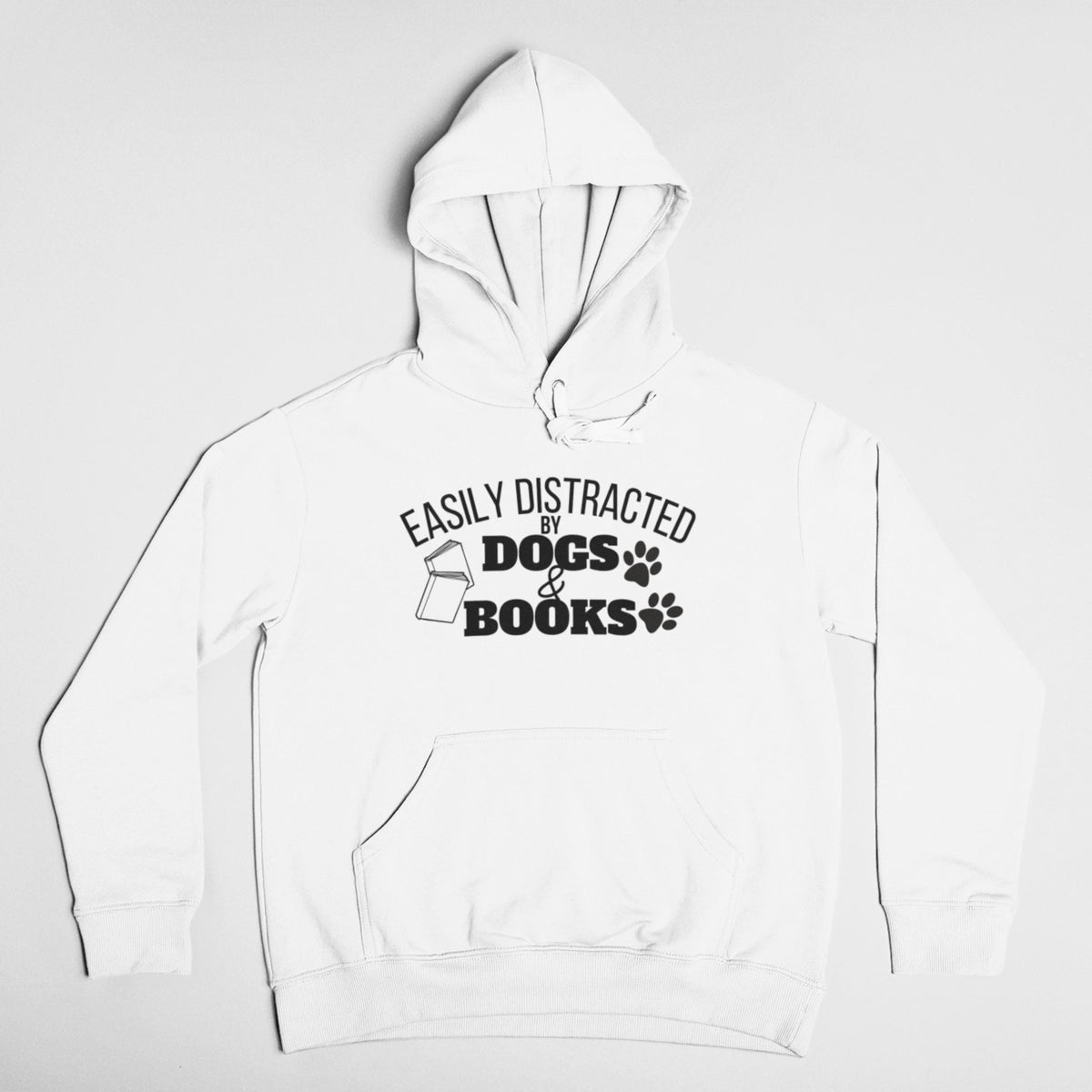 Easily Distracted by Dogs and Books Hoodie V5
