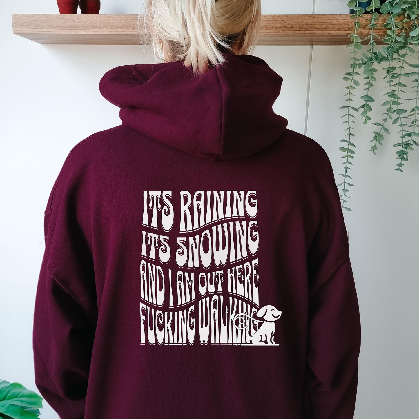 Funny Dog Walking Hoodie