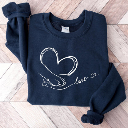 Human Hand and Paw Sweater