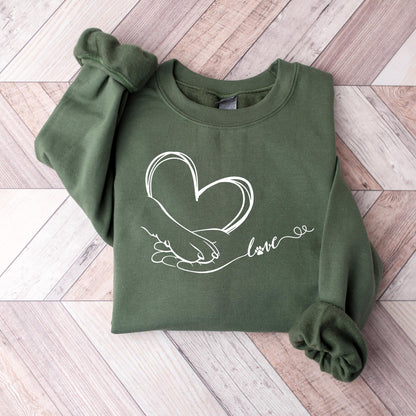 Human Hand and Paw Sweater