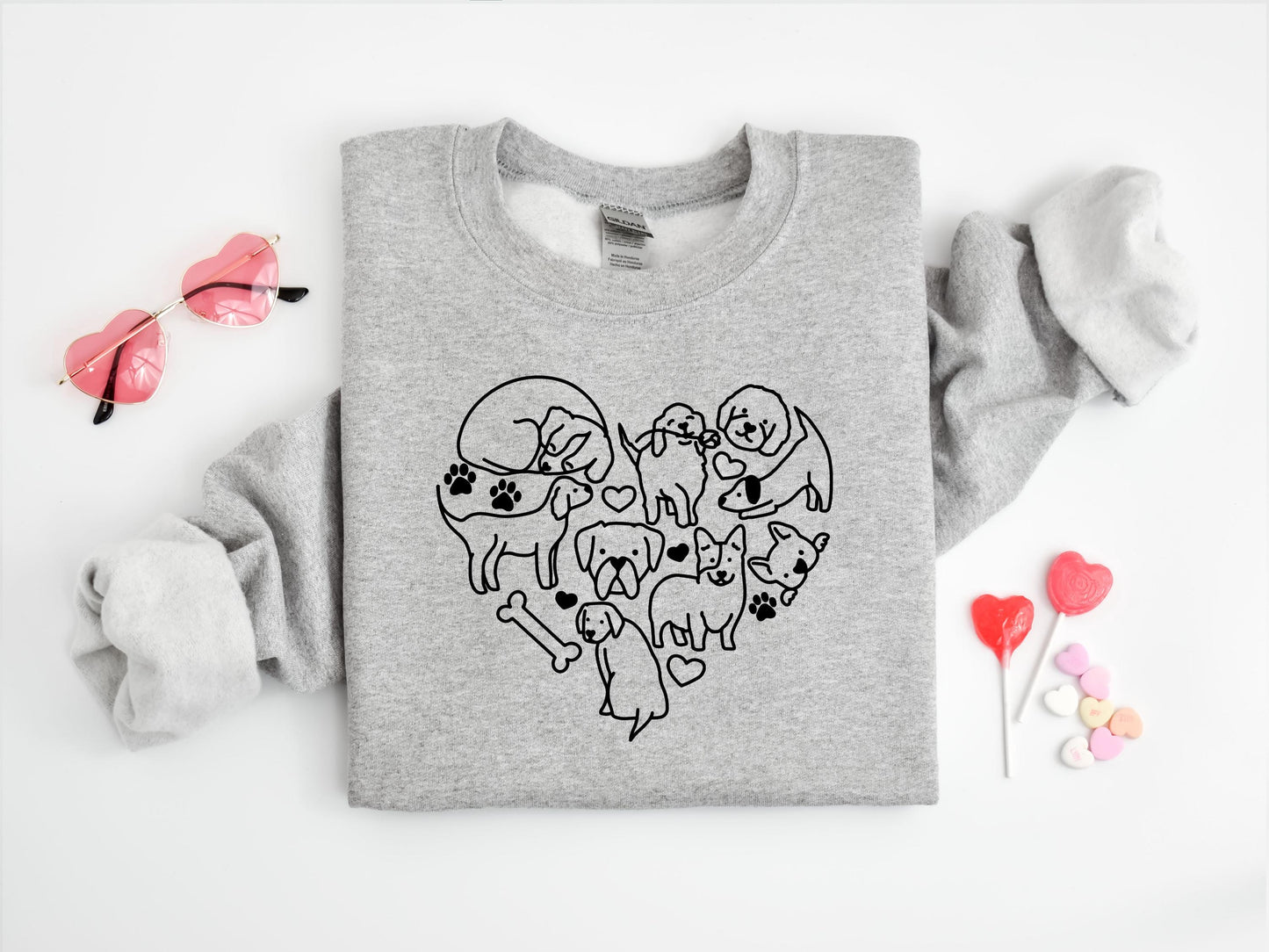 Dog Heart Sweatshirt