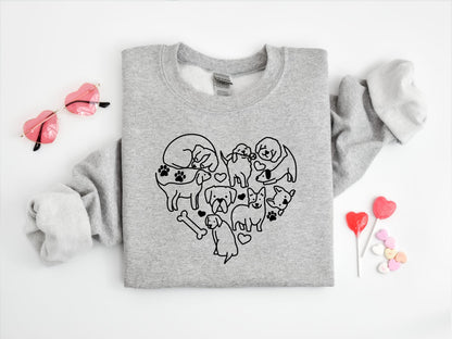 Dog Heart Sweatshirt