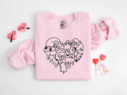 Dog Heart Sweatshirt