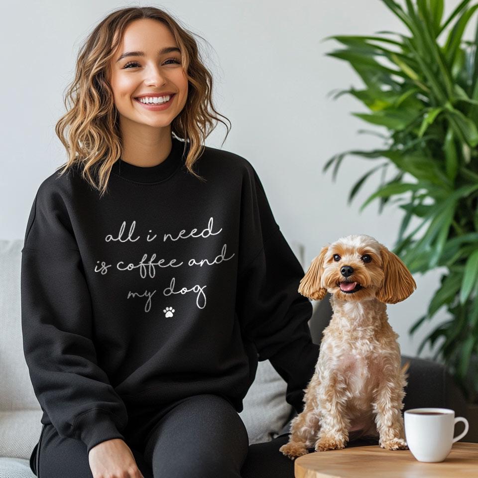 Coffee Dog Sweater New