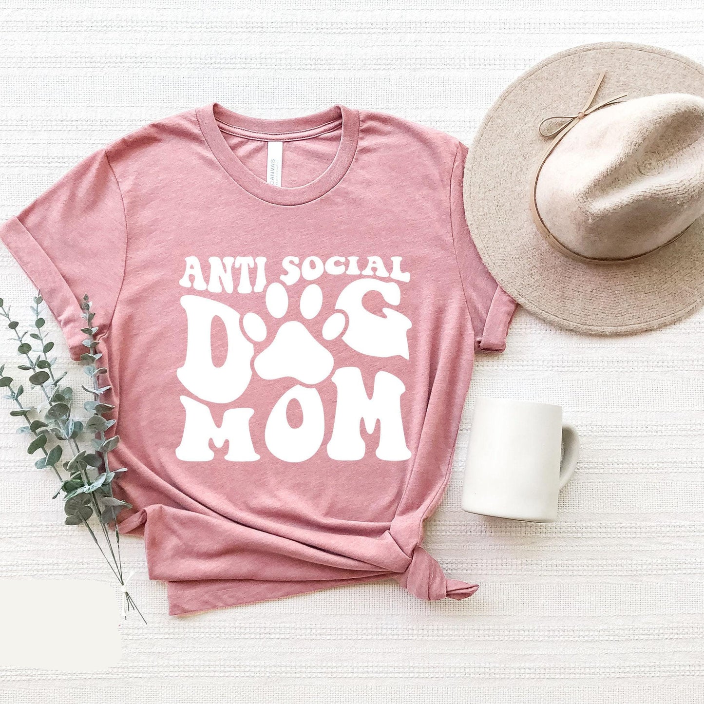 Anti Social Dog Mom Tee V7