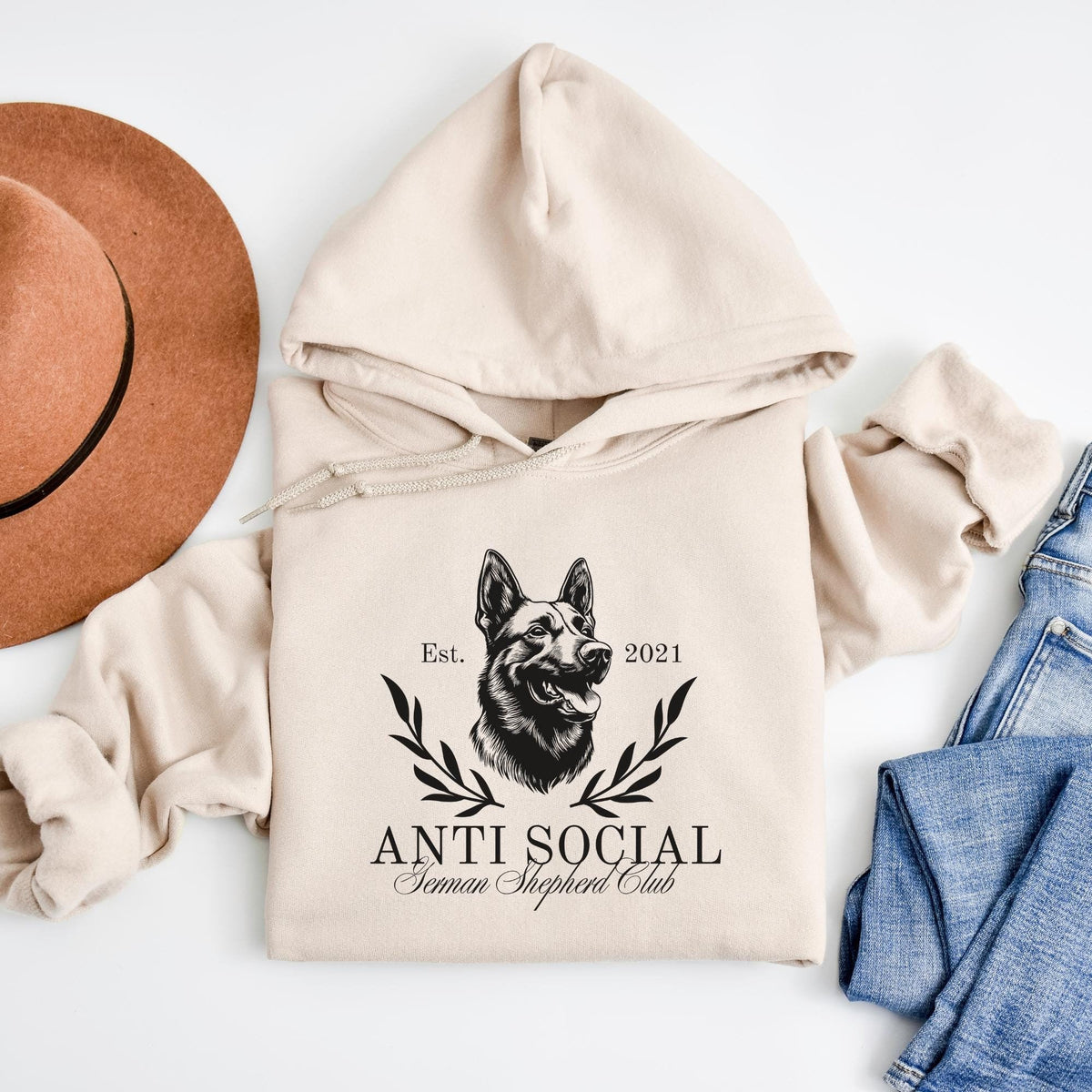 Anti Social German Shepherd Hoodie