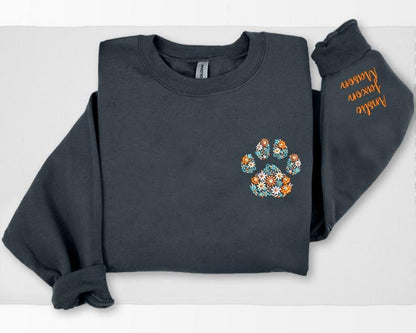 Floral Paw Sweatshirt