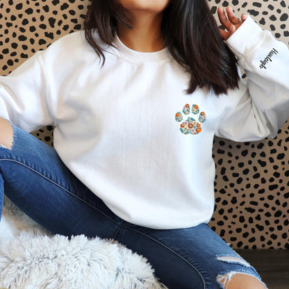 Floral Paw Sweatshirt