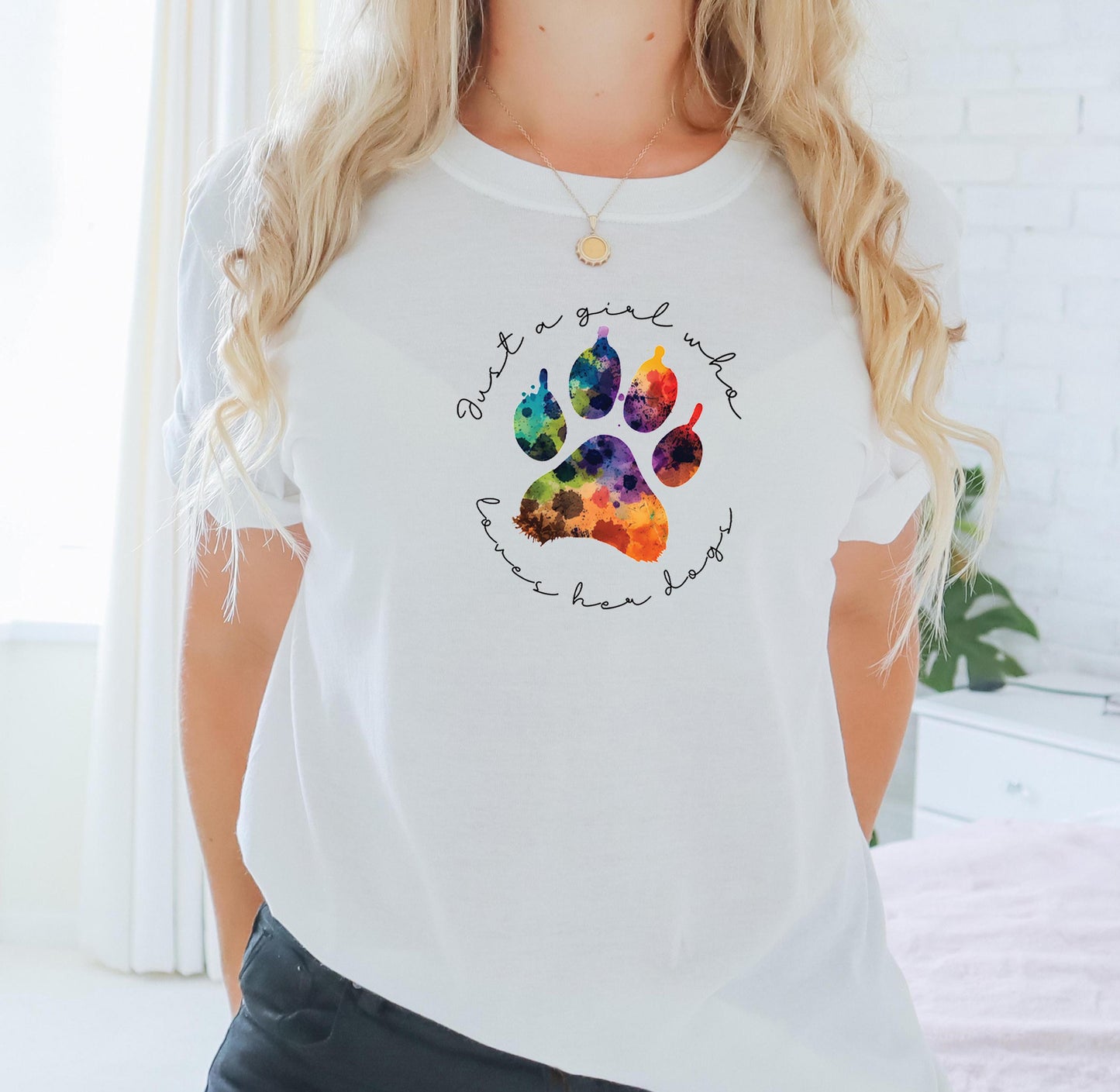 A Girl Loves Dogs Shirt