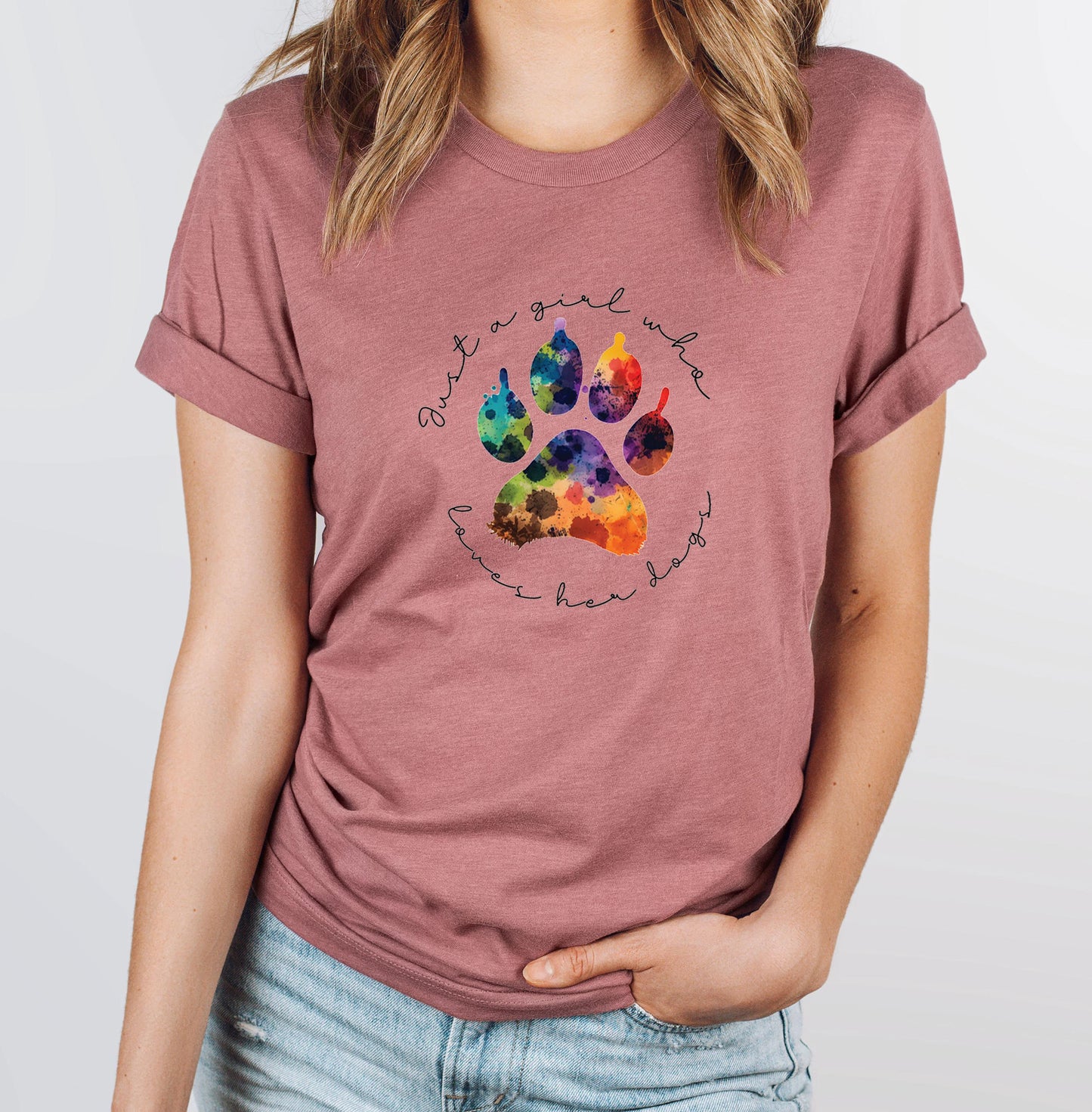 A Girl Loves Dogs Shirt