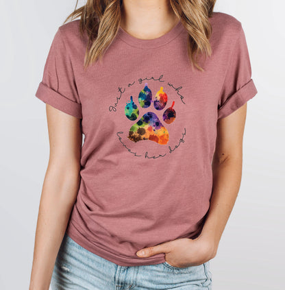 A Girl Loves Dogs Shirt