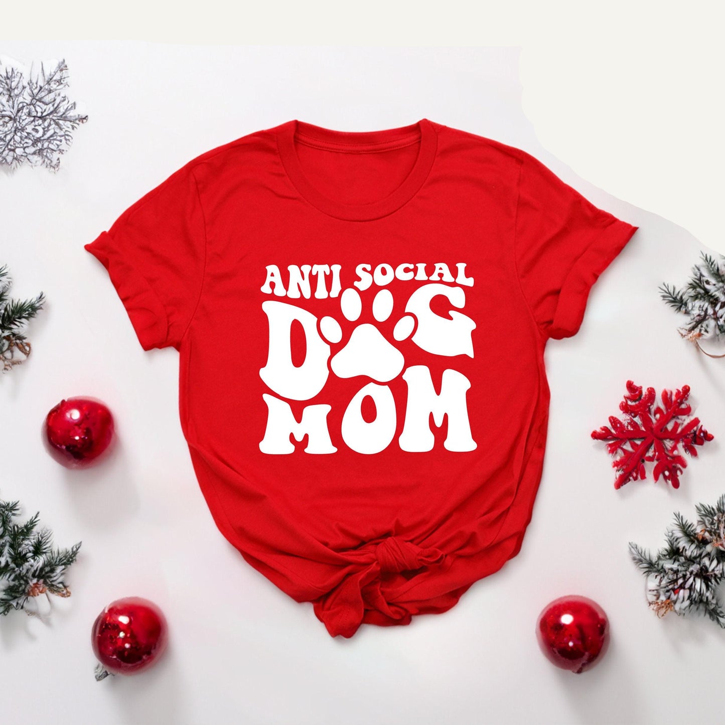 Anti Social Dog Mom Tee V7