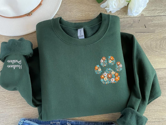 Floral Paw Sweatshirt
