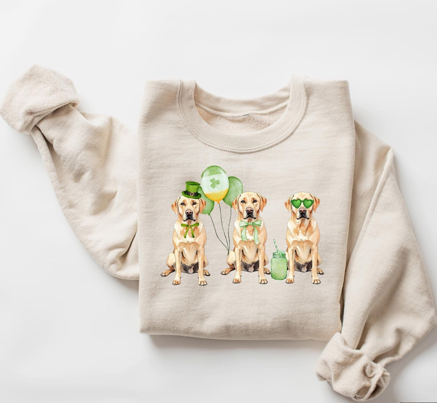 Golden Retriever St Patrick's Day Sweater