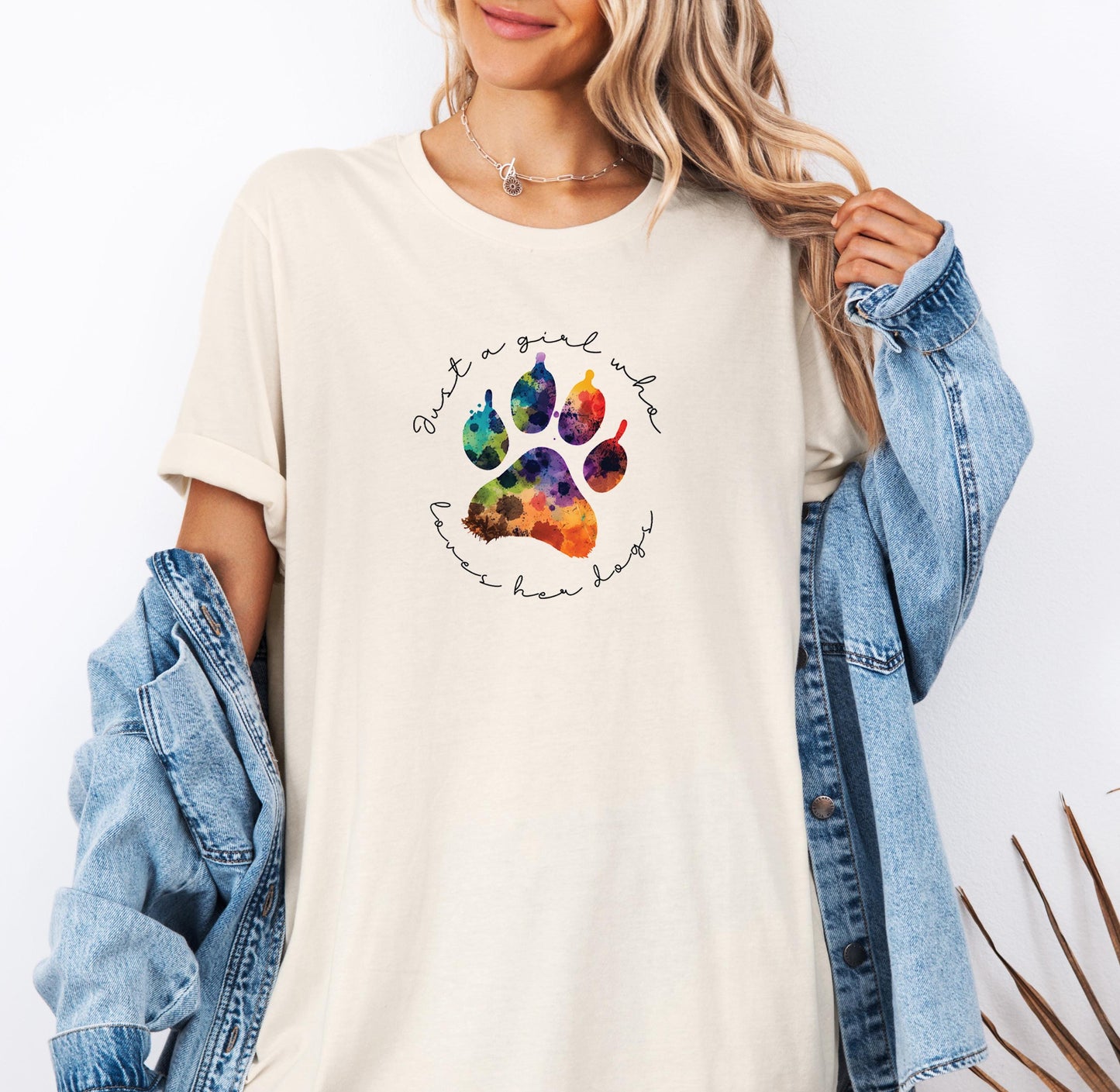A Girl Loves Dogs Shirt