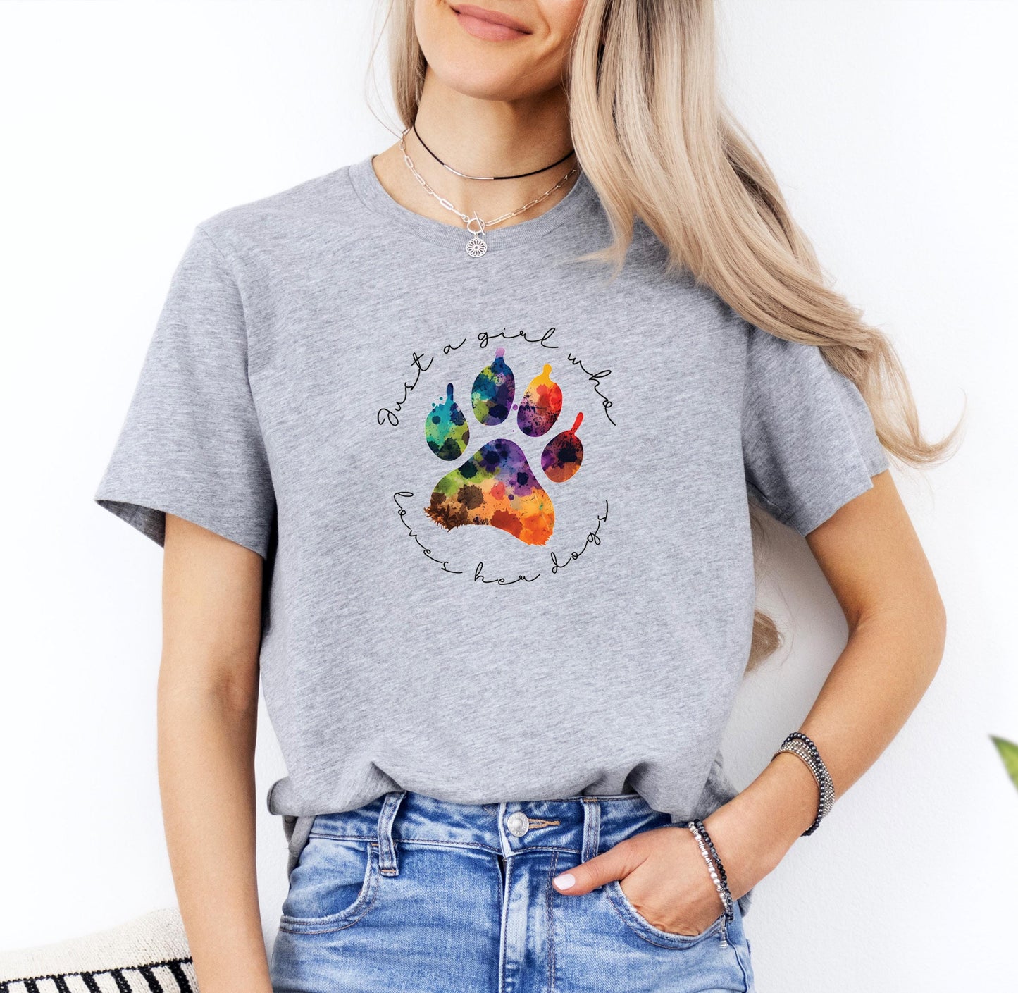 A Girl Loves Dogs Shirt