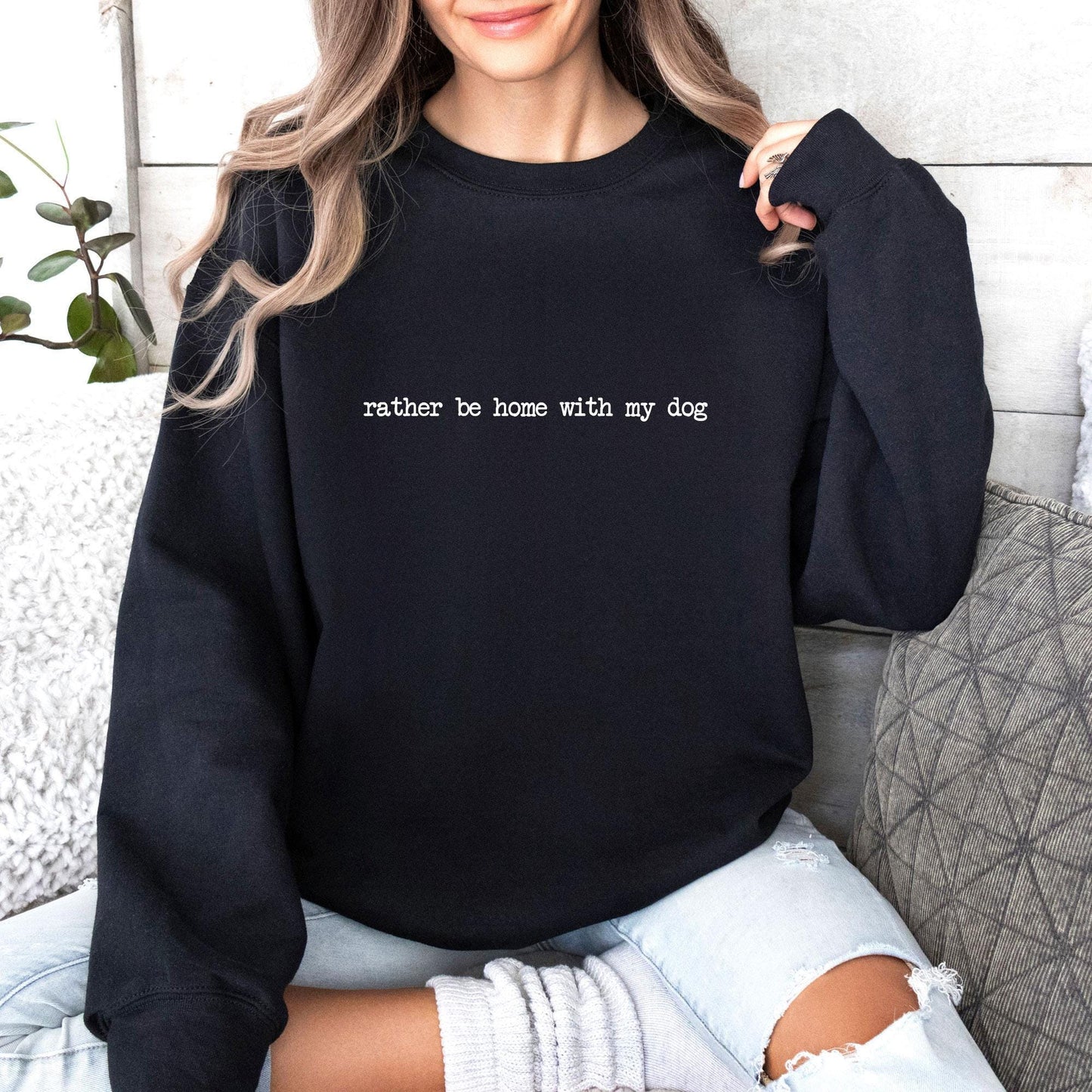 Rather Be Home Sweater New