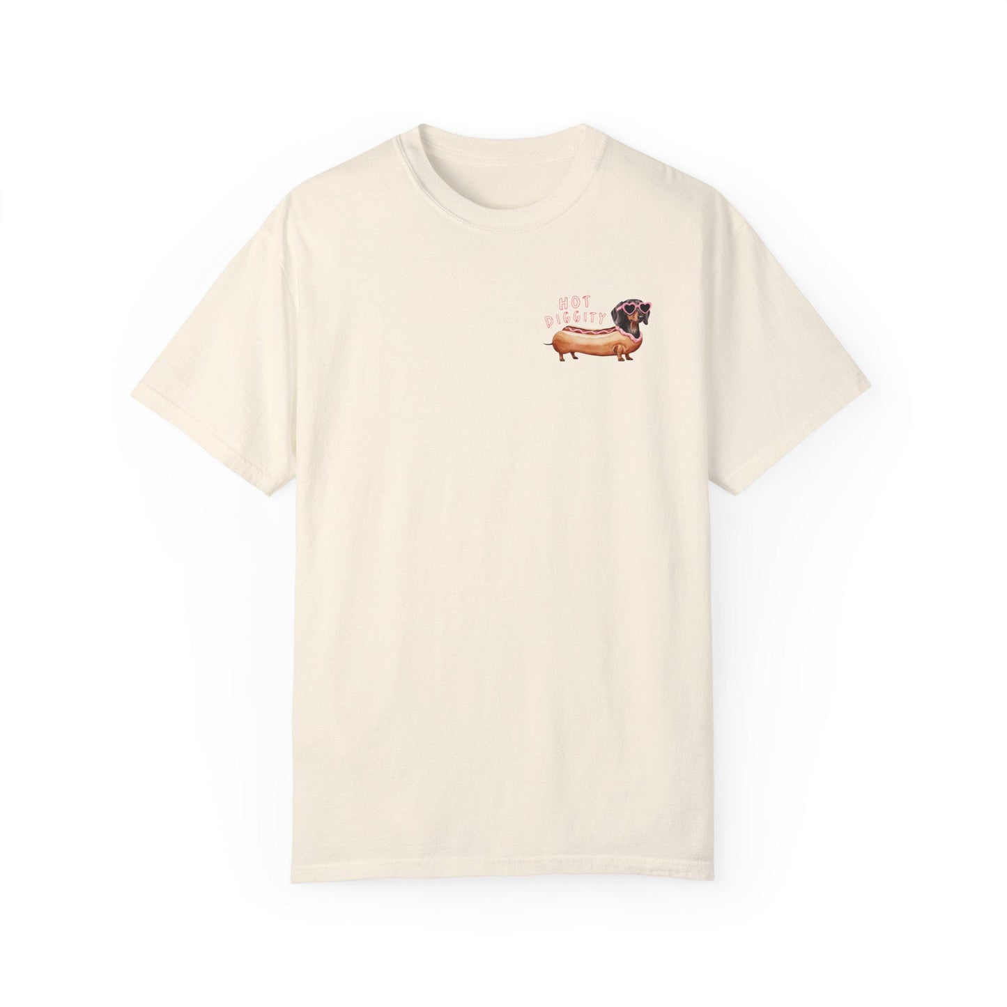 Hot Diggity Hot Dog Dachshund Tee