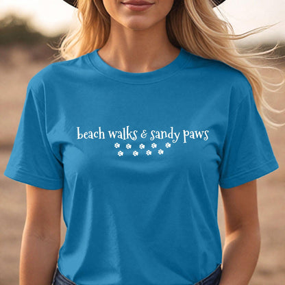 Beach Walks and Sandy Paws Tee