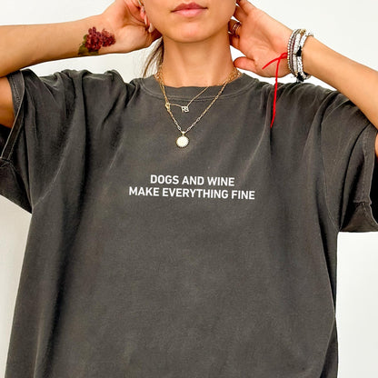 Dogs & Wine Tee V2