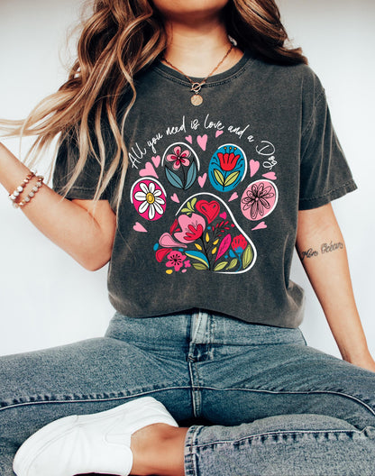 Love And A Dog Shirt