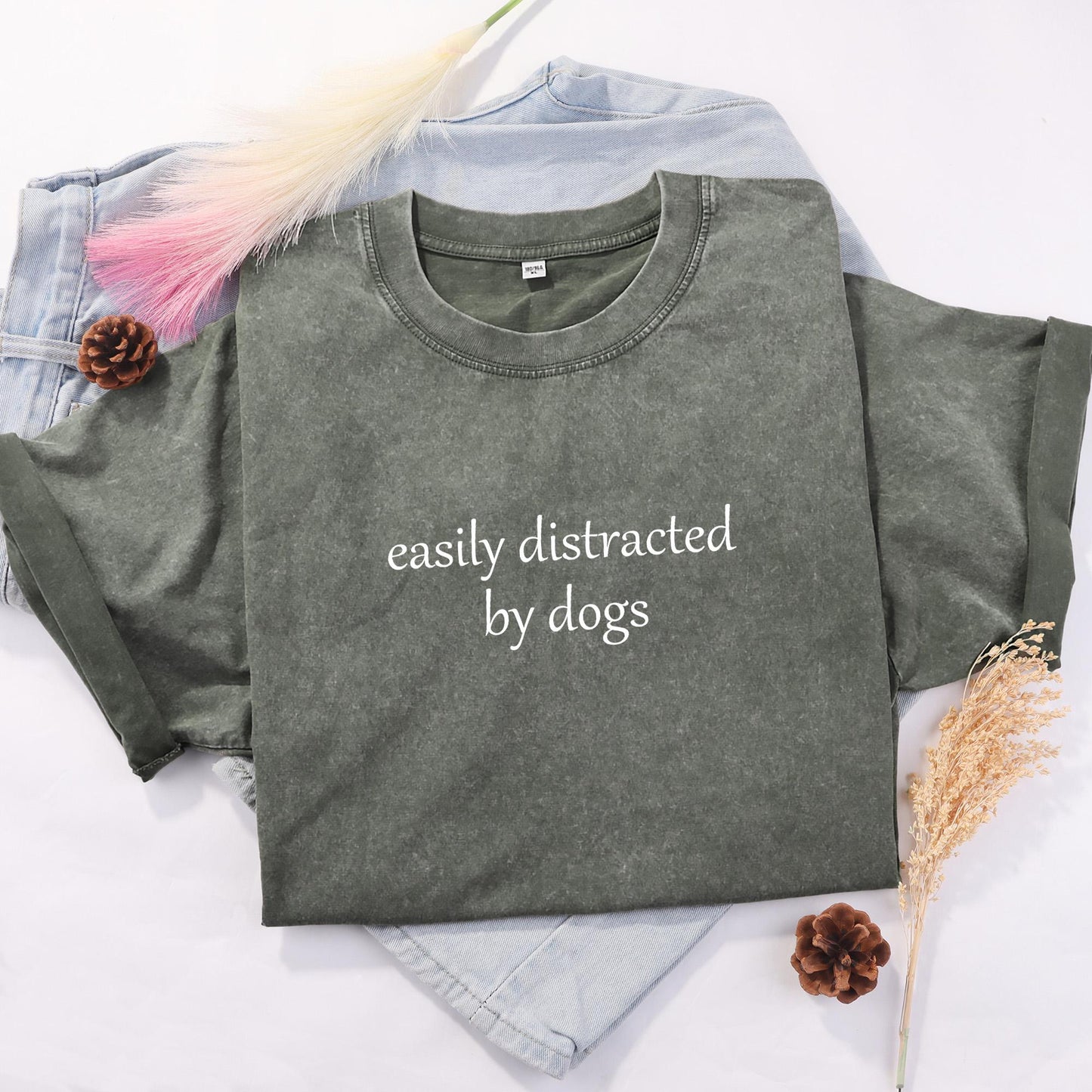 Easily Distracted By Dogs Tee V7