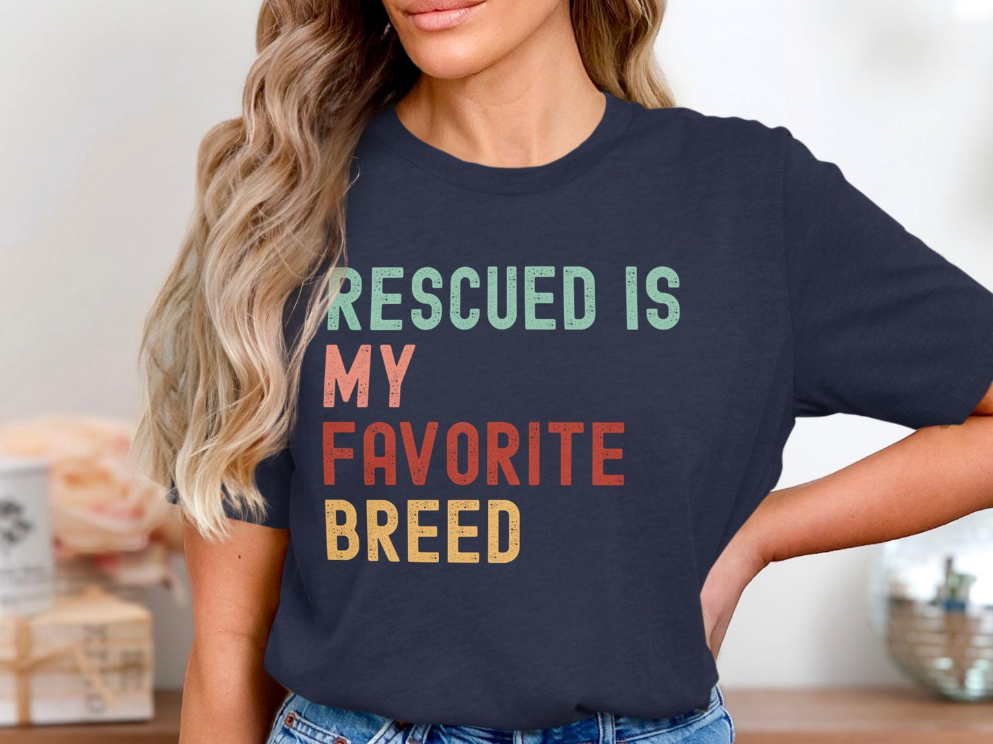 Rescued Is My Favorite Breed Tee
