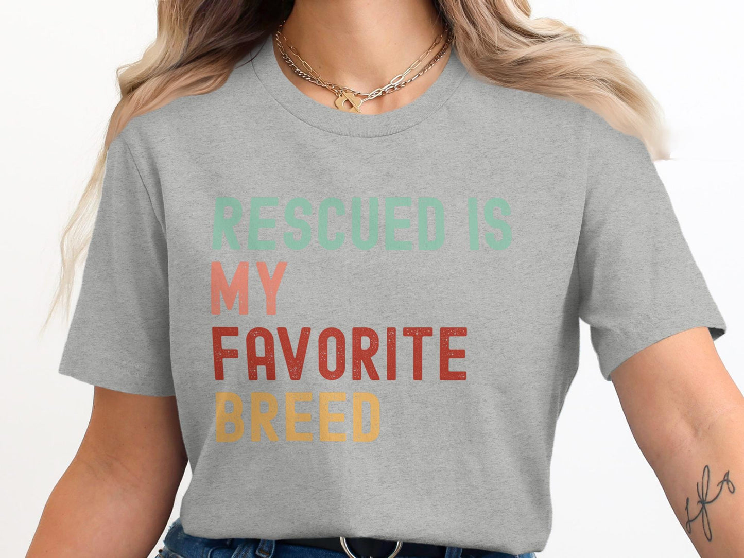 Rescued Is My Favorite Breed Tee