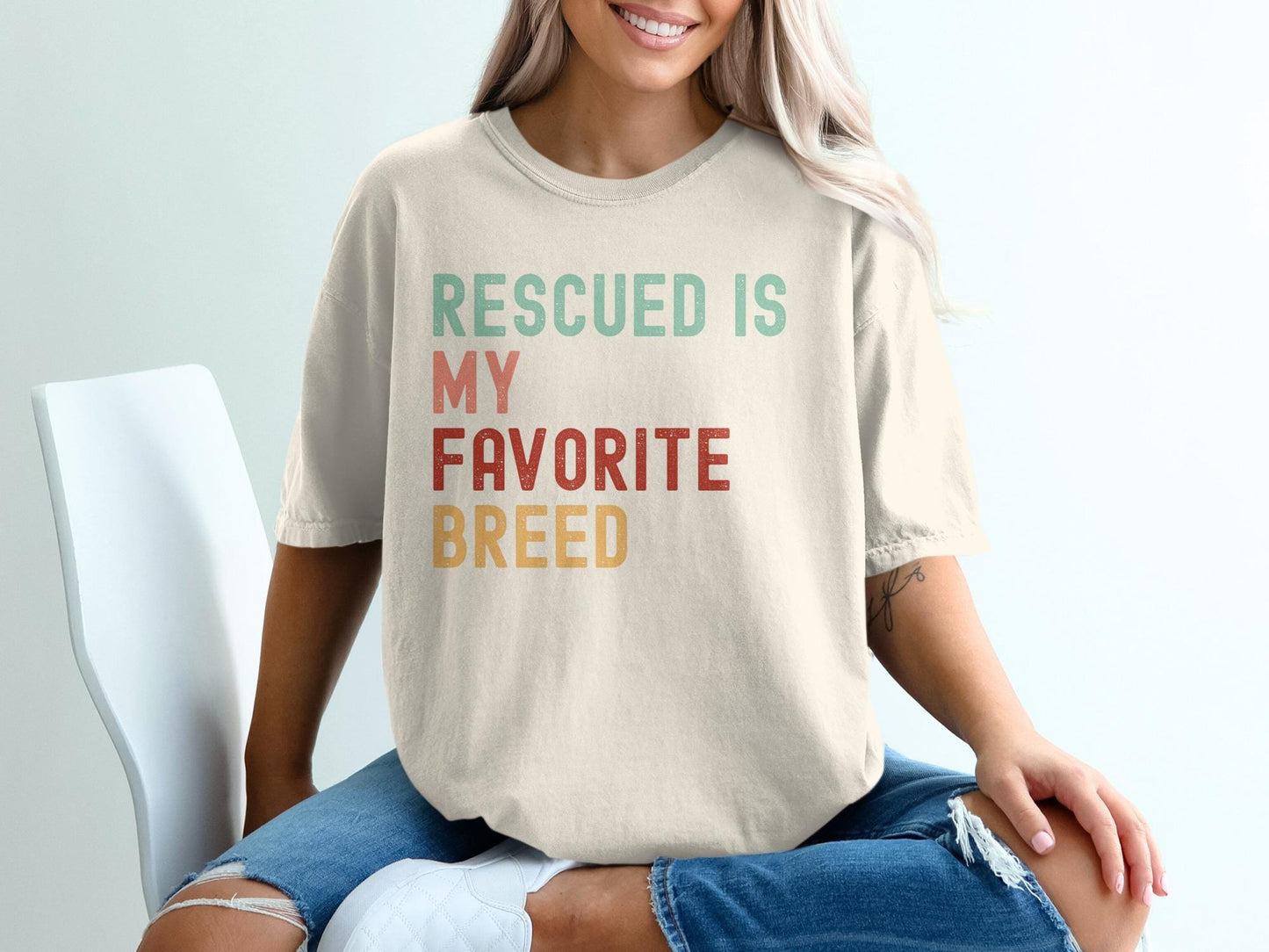 Rescued Is My Favorite Breed Tee