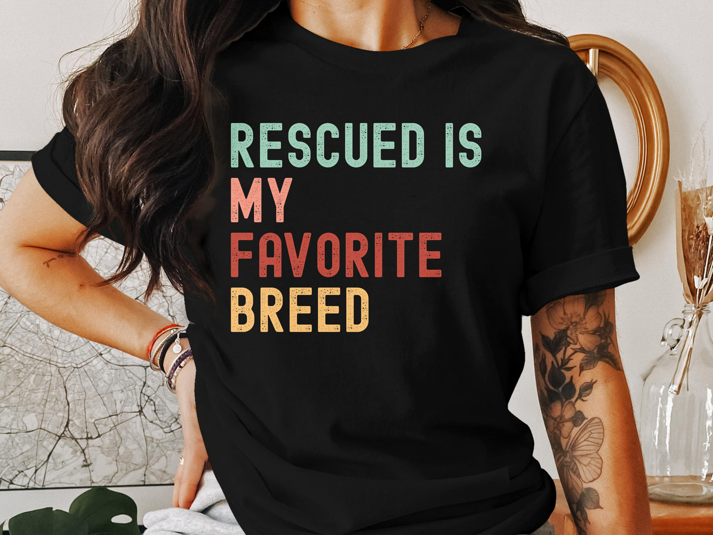 Rescued Is My Favorite Breed Tee