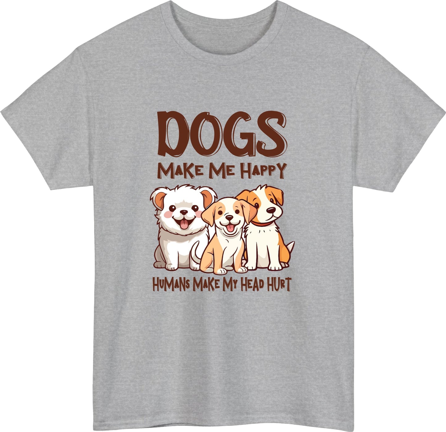 Dogs Make Me Happy Tee V4