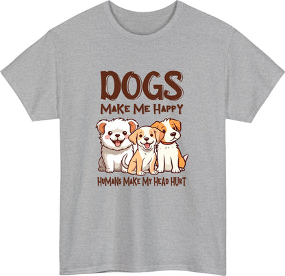 Dogs Make Me Happy Tee V4