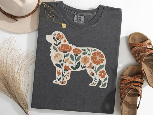 Bernese Mountain Dog Floral Tee