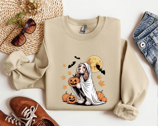 Cocker Spaniel Ghost Sweater