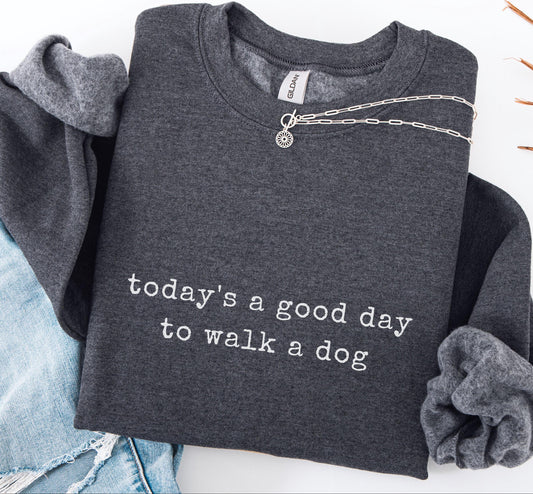 Minimalist Dog Walking Sweatshirt