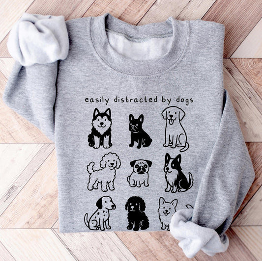 Easily Distracted By Dogs Sweater V12